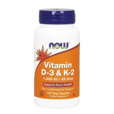 Now Vitamin D3 K2 1.000IU/45mcg (120 viên)